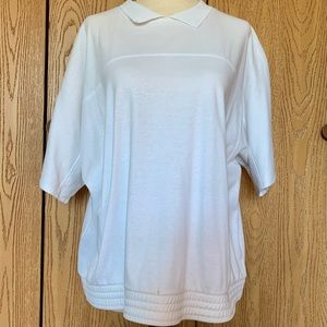 Vintage White Collared T-Shirt